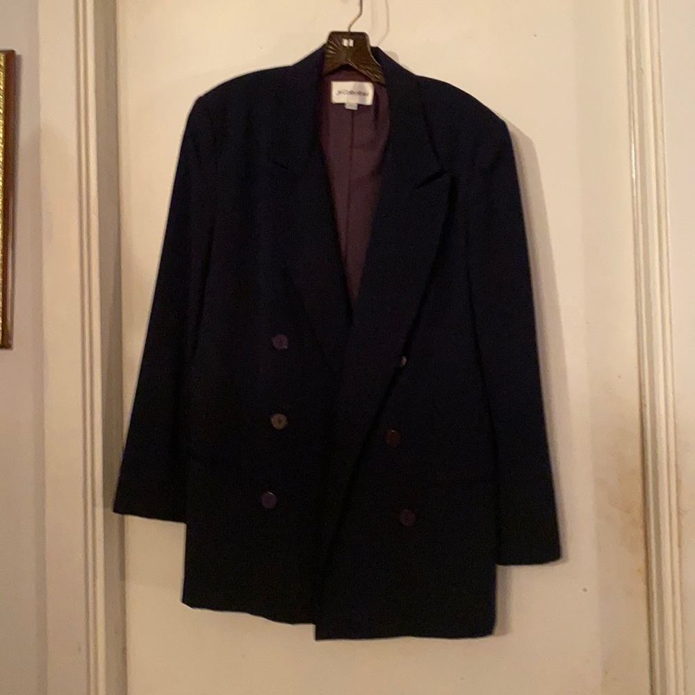 Navy blue suit jacket